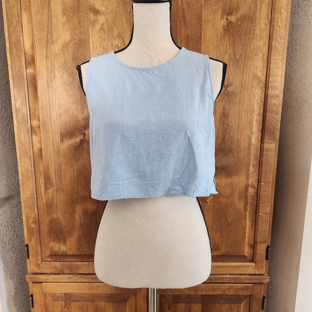 Candidly Chan Linen Blend Top | S